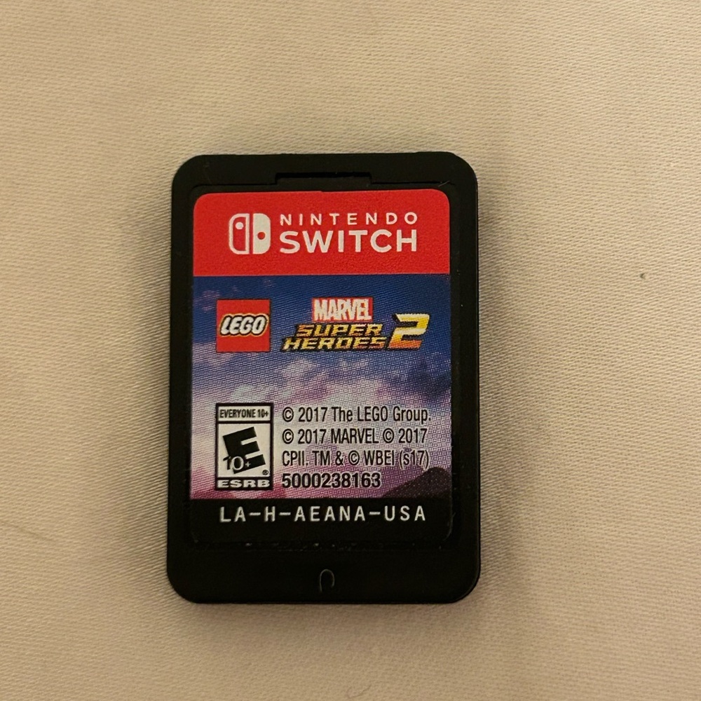 Nintendo Switch LEGO Marvel Super Heroes 2 Game Card - Black